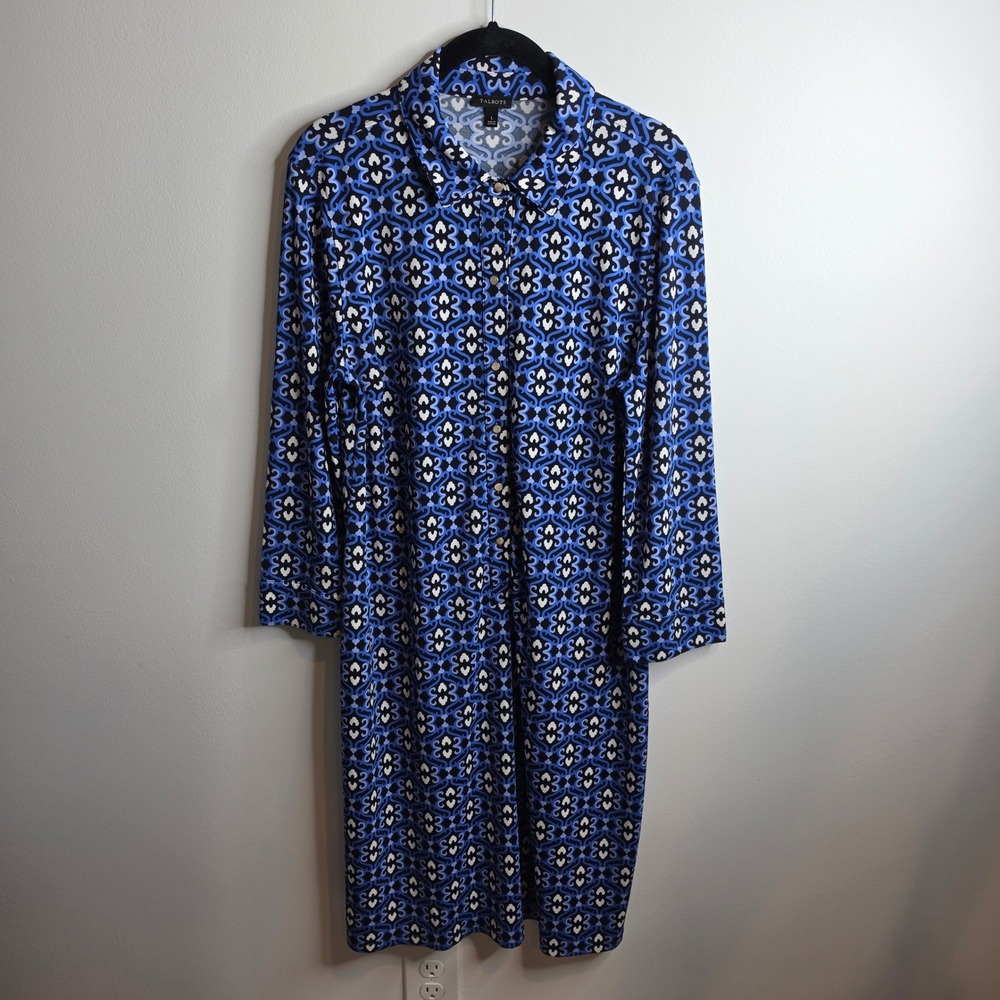 Talbots Shirt Dress Women L